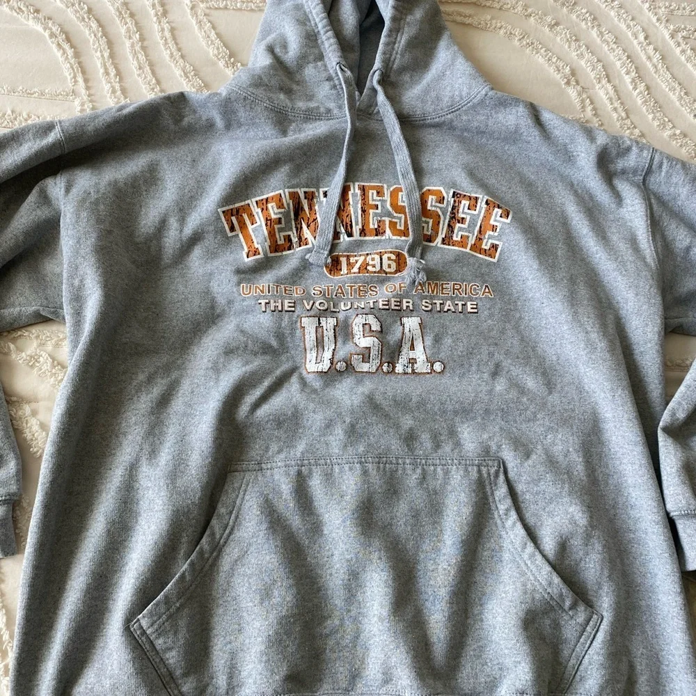 Gray Tennessee USA Hoodie 2XL Men